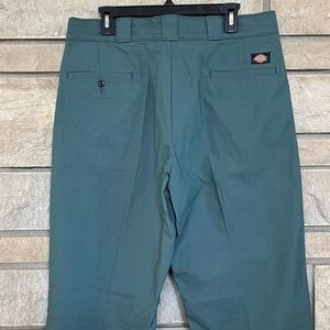 Dickies Men's Dark Teal Flat Front Pants
